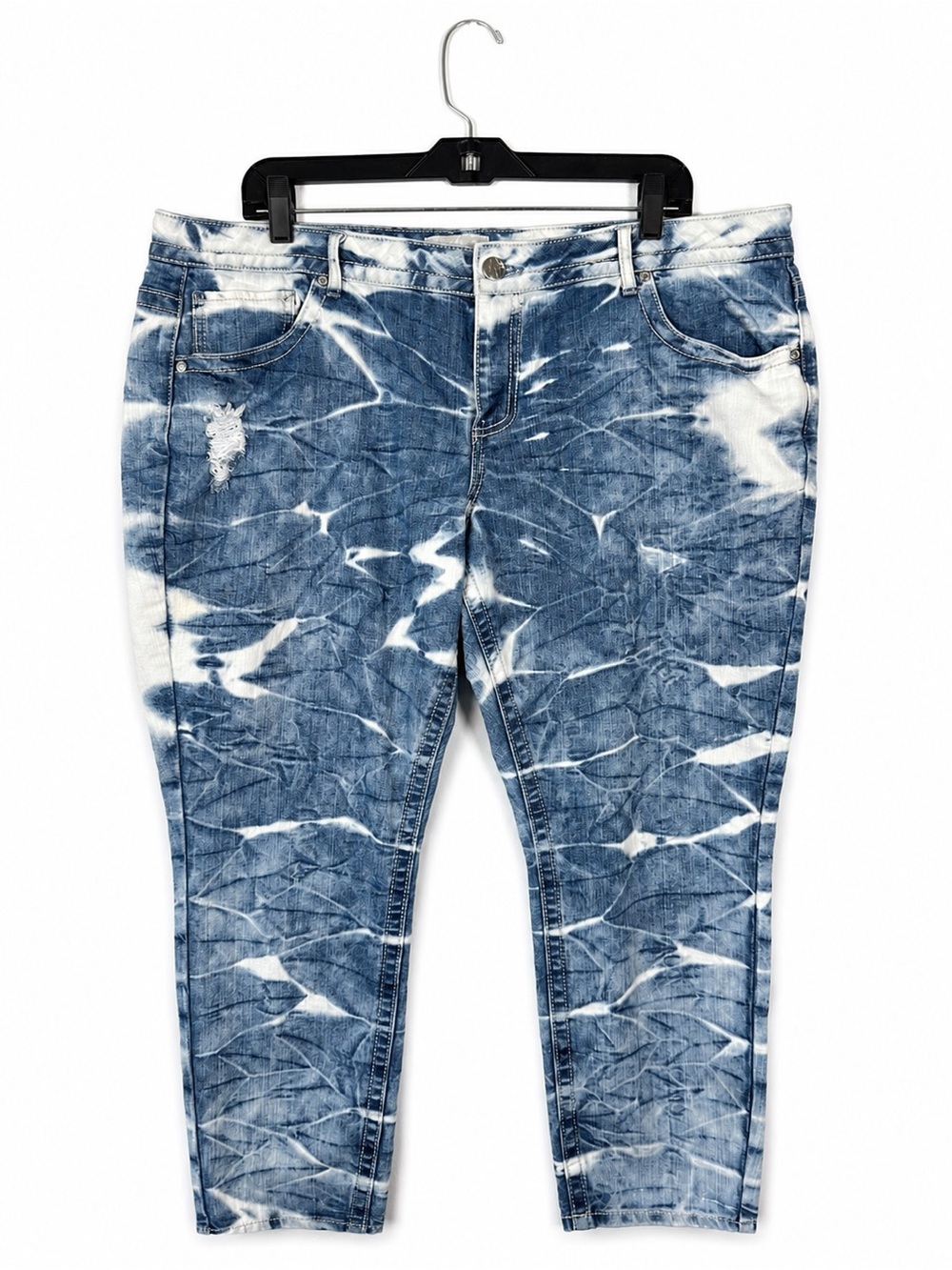 Crave Fame by Almost Famous Plus Size 22 Acid Wash Distressed Skinny Jeans